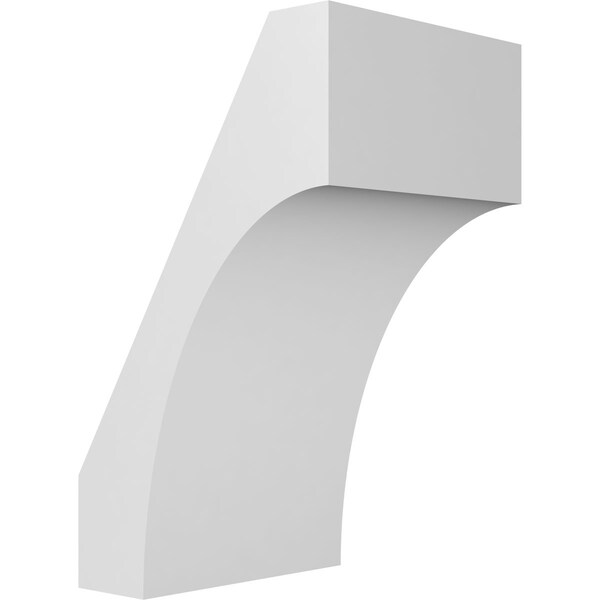 Ekena Millwork 5 1/2-in. W x 6-in. D x 10-in. H Westlake Architectural Grade PVC Knee Brace BRCP055X06X10WTL - main